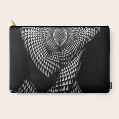 0622-JAL Heart Shape Pattern on Breasts and Nude Body Abstracted by Optical Patten Carry All Pouch