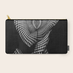 0622-JAL Heart Shape Pattern on Breasts and Nude Body Abstracted by Optical Patten Carry All Pouch