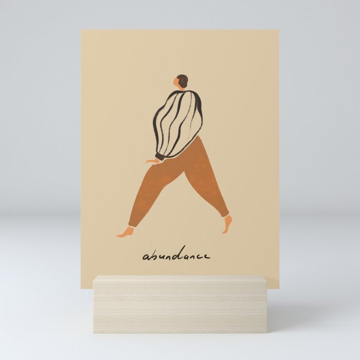 A for Abundance Mini Art Print