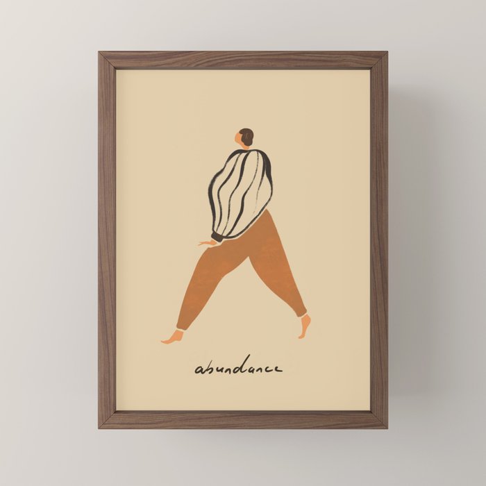 A for Abundance Mini Art Print