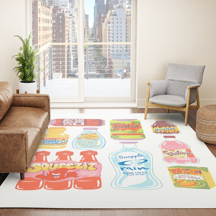 90s Drinks Rug