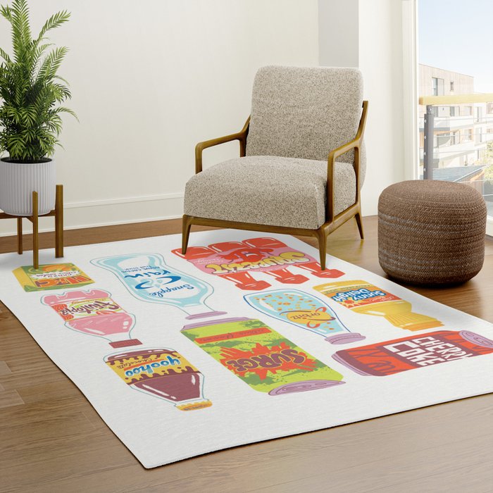 90s Drinks Rug