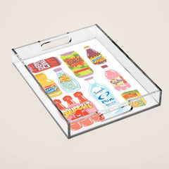 90s Drinks Acrylic Tray