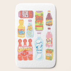 90s Drinks Bath Mat