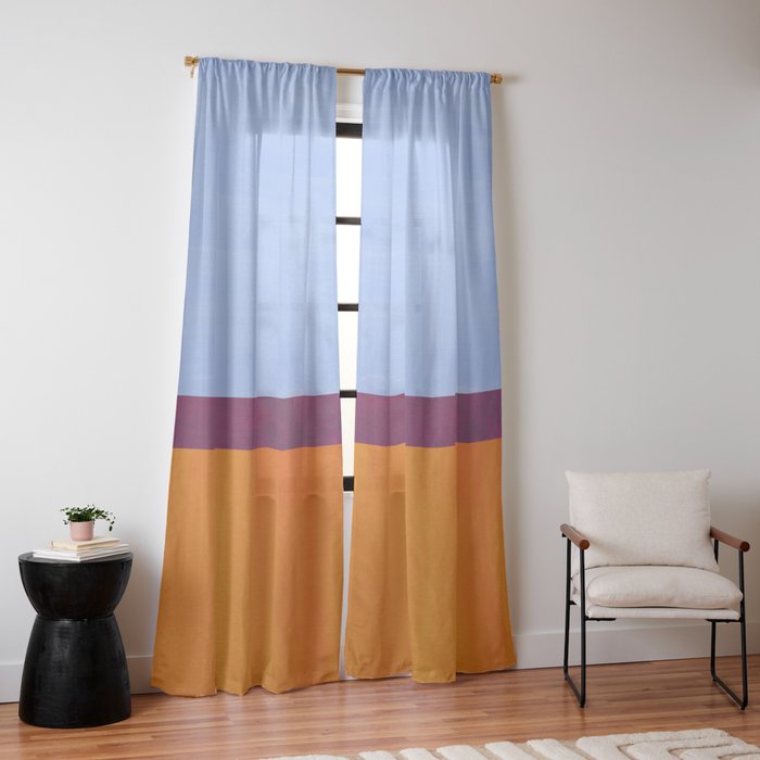 A House In Venice Window Curtain