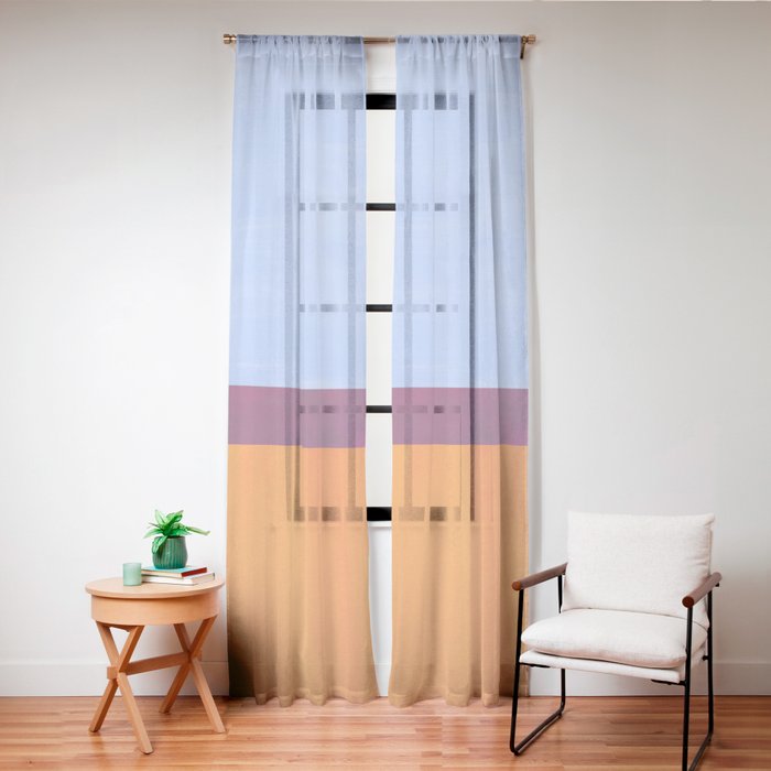A House In Venice Window Curtain