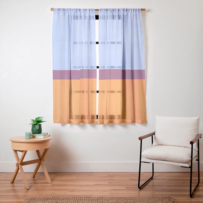 A House In Venice Window Curtain