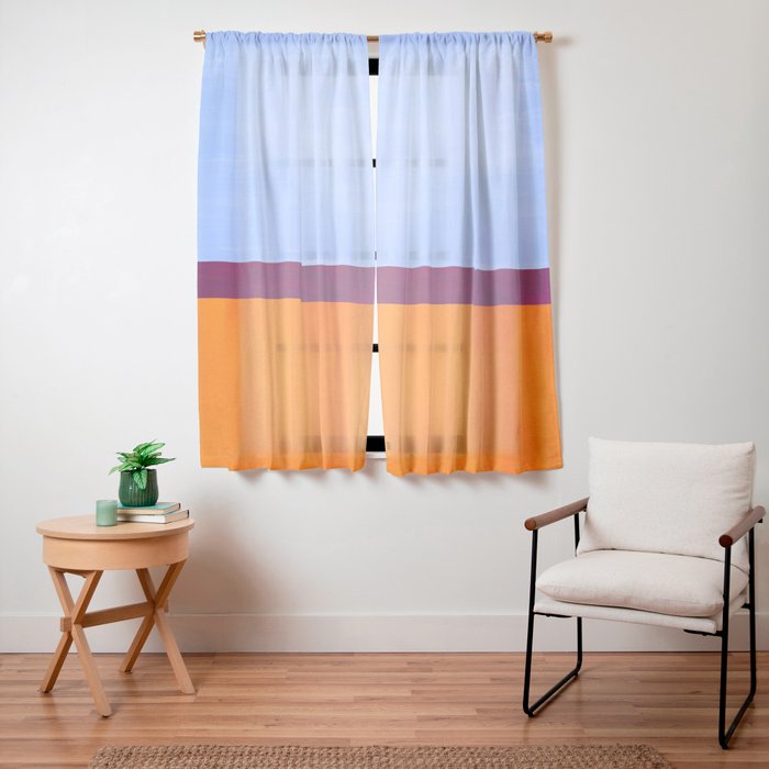 A House In Venice Window Curtain