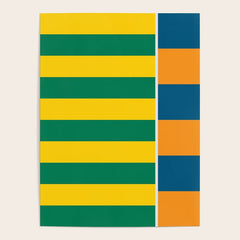 1970s Retro Stripes Poster