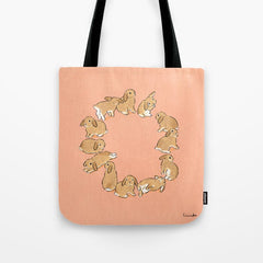 12 lop rabbits Tote Bag