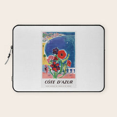 1947 FRANCE Cote d'Azur Travel Poster Laptop Sleeve