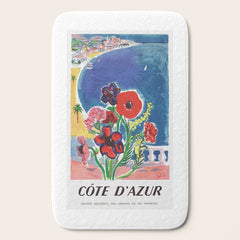 1947 FRANCE Cote d'Azur Travel Poster Bath Mat