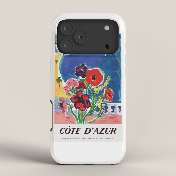 1947 FRANCE Cote d'Azur Travel Poster iPhone Case