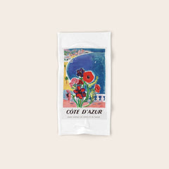 1947 FRANCE Cote d'Azur Travel Poster Bath Towel