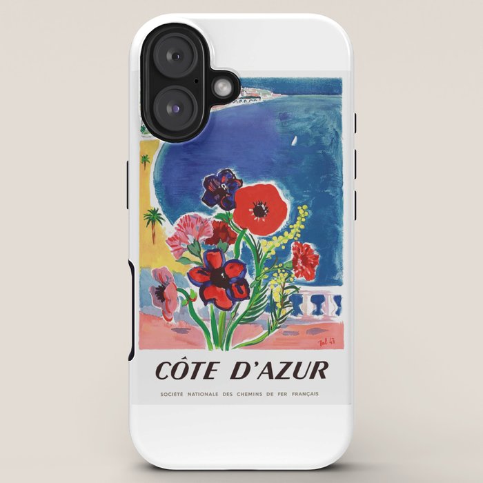 1947 FRANCE Cote d'Azur Travel Poster iPhone Case