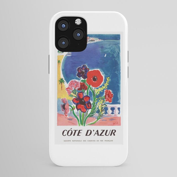 1947 FRANCE Cote d'Azur Travel Poster iPhone Case