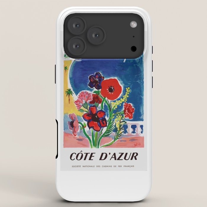 1947 FRANCE Cote d'Azur Travel Poster iPhone Case