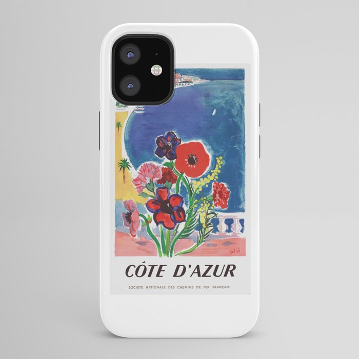 1947 FRANCE Cote d'Azur Travel Poster iPhone Case