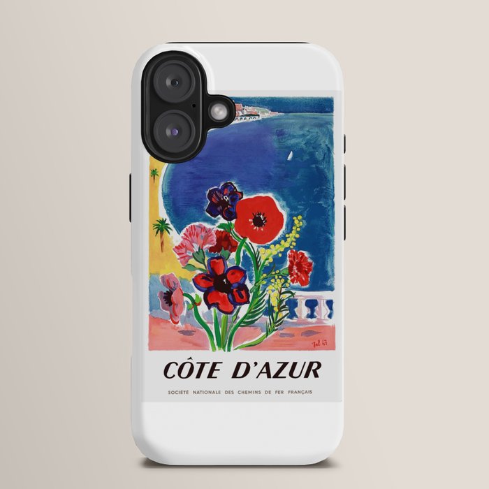 1947 FRANCE Cote d'Azur Travel Poster iPhone Case