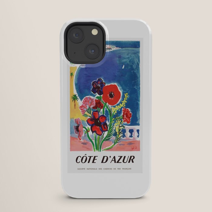 1947 FRANCE Cote d'Azur Travel Poster iPhone Case