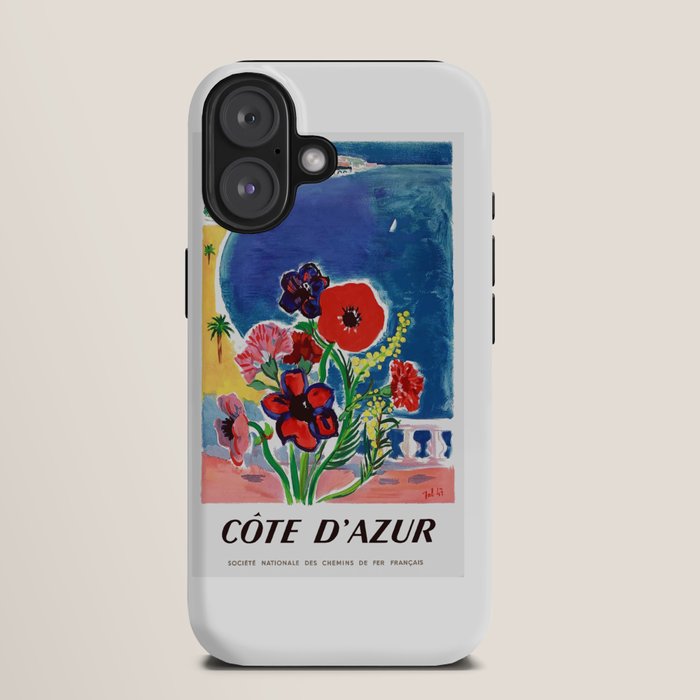 1947 FRANCE Cote d'Azur Travel Poster iPhone Case