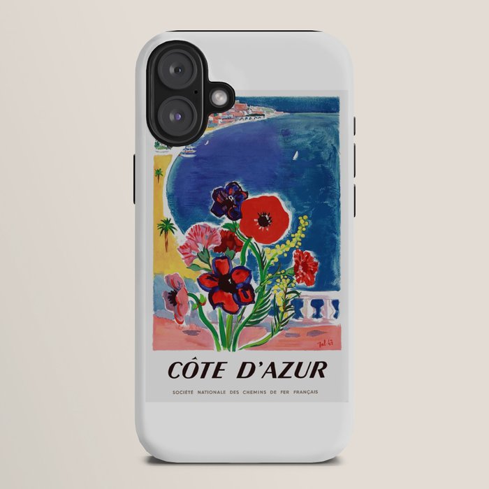1947 FRANCE Cote d'Azur Travel Poster iPhone Case