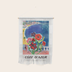 1947 FRANCE Cote d'Azur Travel Poster Wall Hanging