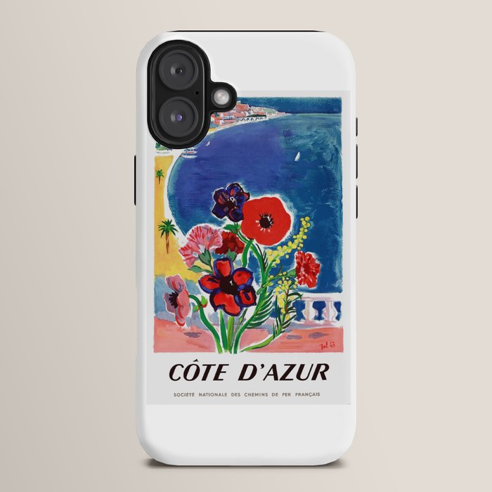 1947 FRANCE Cote d'Azur Travel Poster iPhone Case