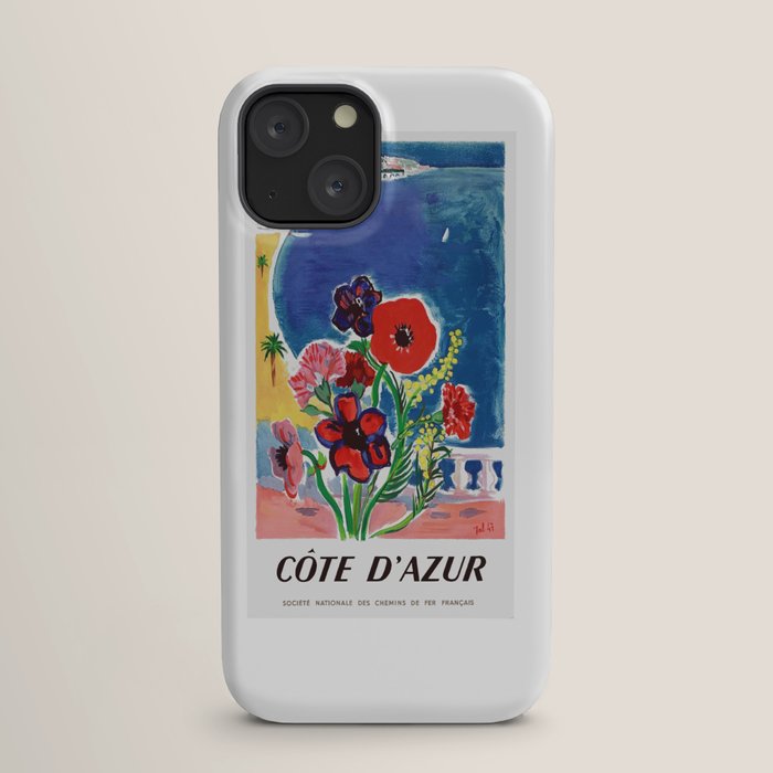 1947 FRANCE Cote d'Azur Travel Poster iPhone Case