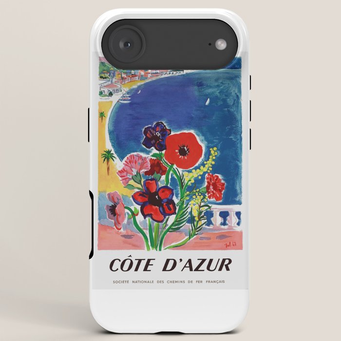 1947 FRANCE Cote d'Azur Travel Poster iPhone Case