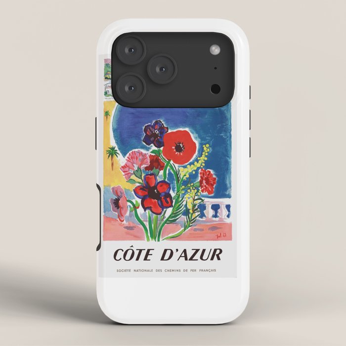 1947 FRANCE Cote d'Azur Travel Poster iPhone Case