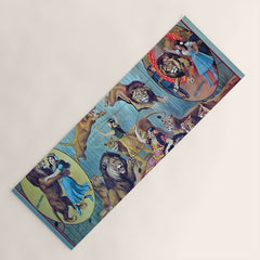 1910 Barnum & Bailey Circus Dancing Lions - M'lle Adgi's Acting Vintage Poster Yoga Mat