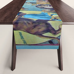 1910 Barnum & Bailey Circus Dancing Lions - M'lle Adgi's Acting Vintage Poster Table Runner