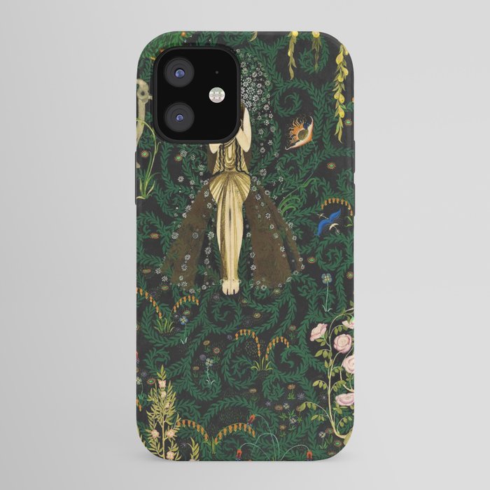 1921 Classical Masterpiece 'Flowers and Flames' by Kay Nielsen iPhone Case