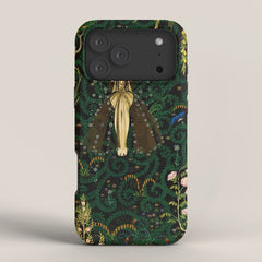 1921 Classical Masterpiece 'Flowers and Flames' by Kay Nielsen iPhone Case