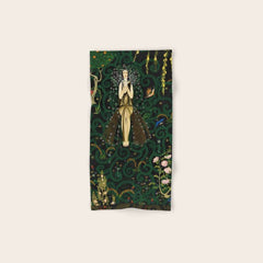 1921 Classical Masterpiece 'Flowers and Flames' by Kay Nielsen Bath Towel