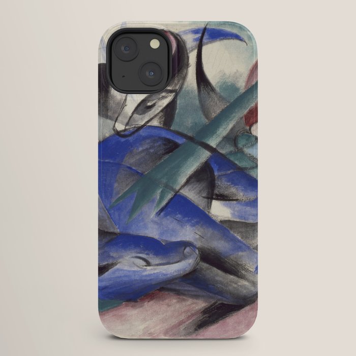 "The Dreaming Horses" by Franz Marc, 1913 iPhone Case