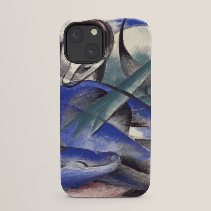 "The Dreaming Horses" by Franz Marc, 1913 iPhone Case