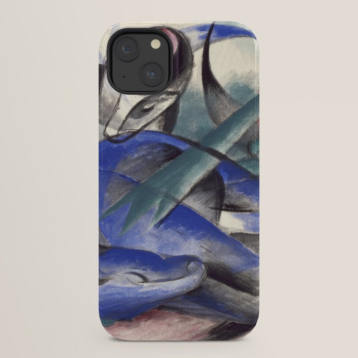 "The Dreaming Horses" by Franz Marc, 1913 iPhone Case