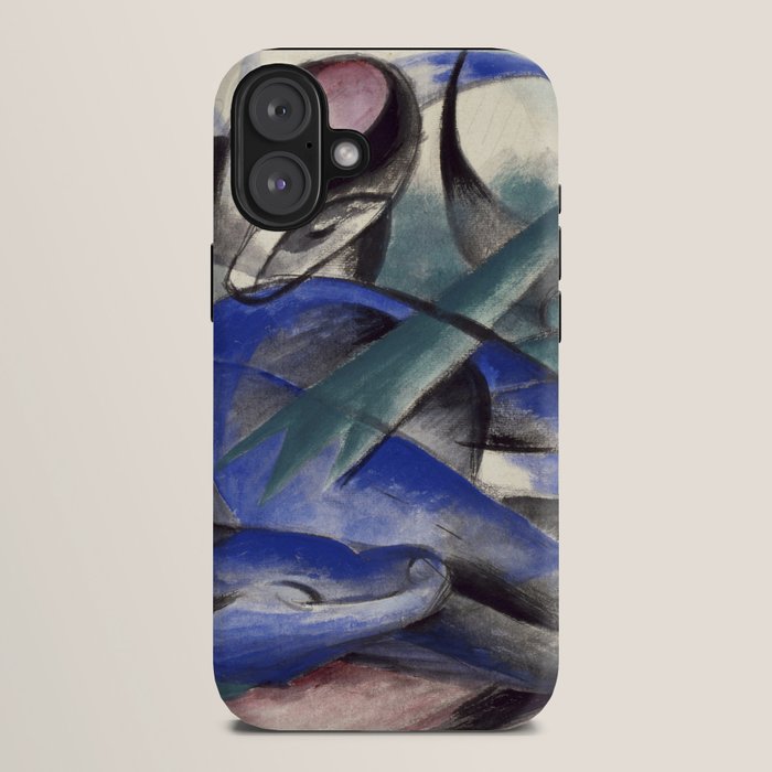 "The Dreaming Horses" by Franz Marc, 1913 iPhone Case