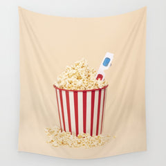 3D movie time Wall Tapestry