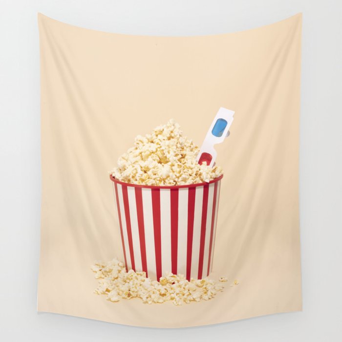 3D movie time Wall Tapestry