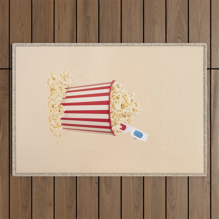 3D movie time Outdoor Rug