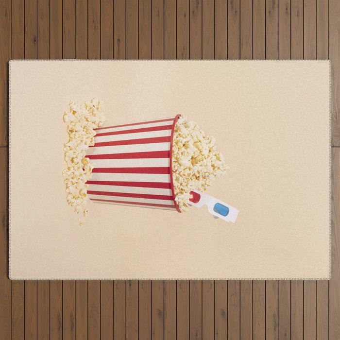 3D movie time Outdoor Rug
