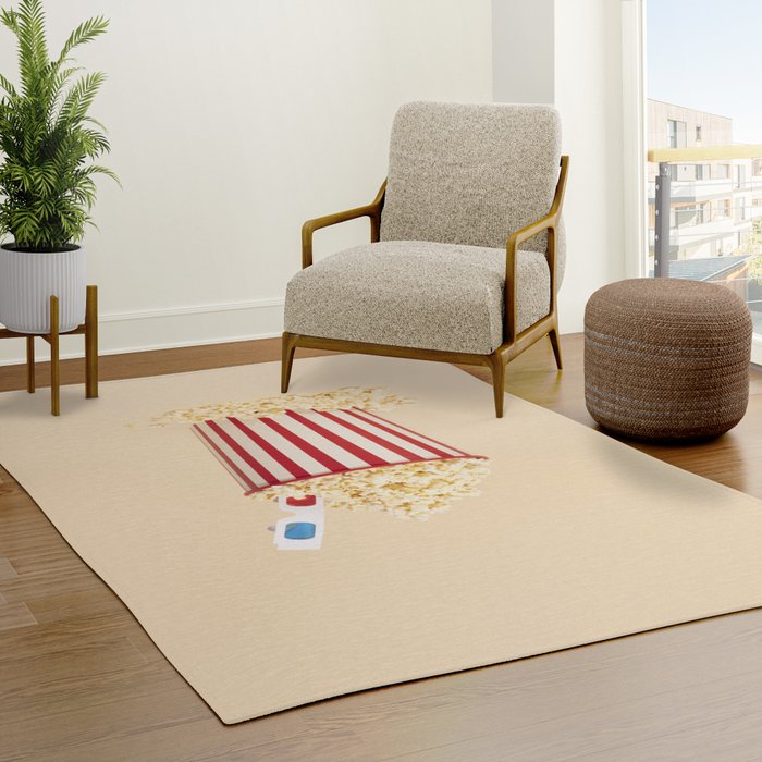 3D movie time Rug
