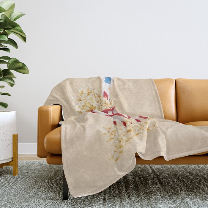 3D movie time Throw Blanket