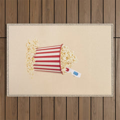 3D movie time Outdoor Rug