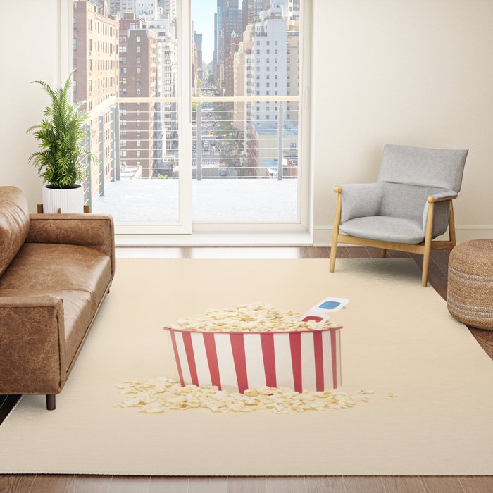 3D movie time Rug