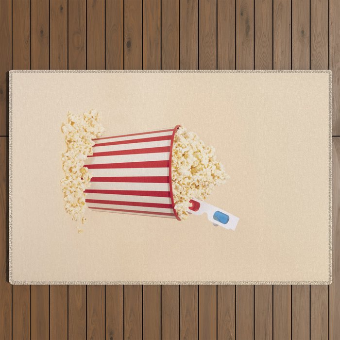 3D movie time Outdoor Rug