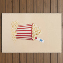 3D movie time Outdoor Rug